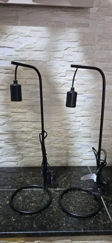 PAR LUMINÁRIA DE MESA PESCA PRETO | Tok&Stok