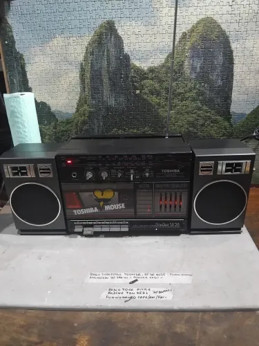 Toshiba Bom Beat SX 28, funcionando inclusive tape. Ler descrição.