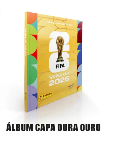 Álbum Copa 2026 capa dura Ouro (Panini)