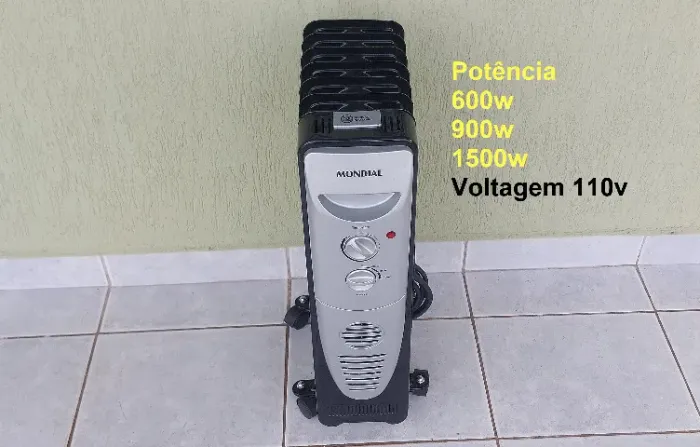 Aquecedor a óleo Mondial A-06 -1500W- 110V - Retirar no Local - Leia.