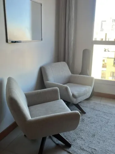 2 poltronas de linho