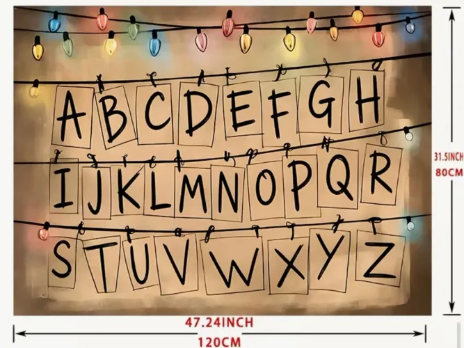 Banner de festa Stranger Things Novo