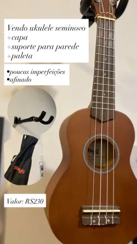 UKULELE SEMINOVO STAGG