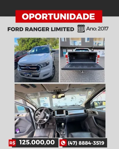 Ford Ranger Limited 3.2 20V 4X4 CD Aut. Dies. 2017