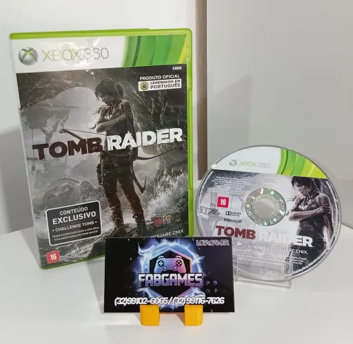 Jogo Xbox 360 original TOMB RAIDER na promoção na LOJA FABGAMES