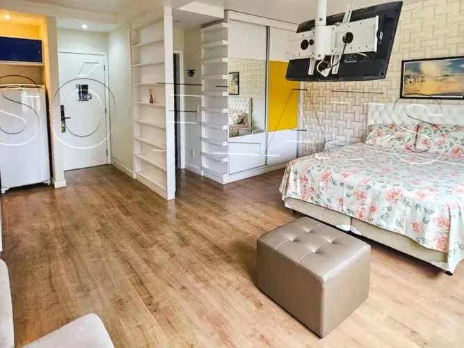Studio mobiliado em Alphaville com serviços e lazer próximo ao centro comercial