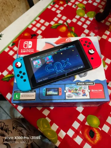 Nintendo switch V2 desbloqueado mod chip completo com caixa