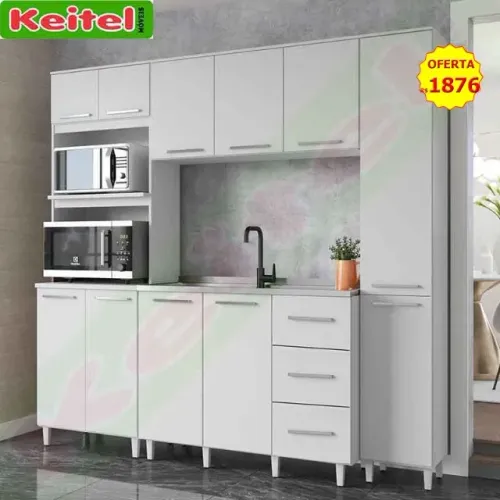 Cozinha Modulada Bianca Branco 4 Peças