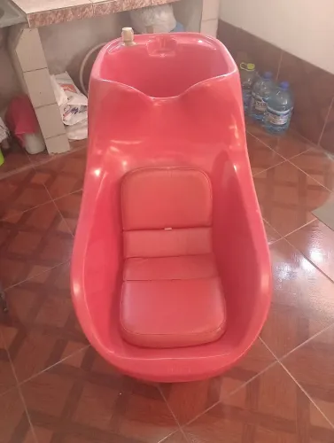 Lavatório de salão/ lavatório de cabelo vermelho