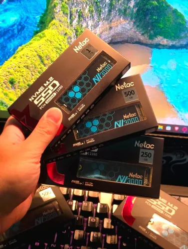 SSD Nvme Netac 2280 Nv3000 m.2 Gen3 x4 1tb/500gb/250gb