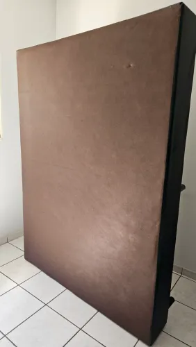 Cama Box Casal Ortobom Sommier Preta
