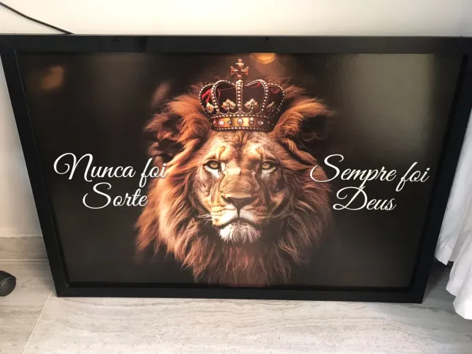 Quadro leão 95x65