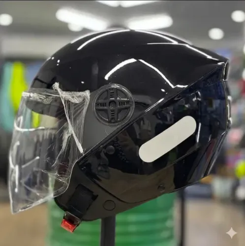 Vendo Capacete EBF Spark Jet Preto Brilhante 58
