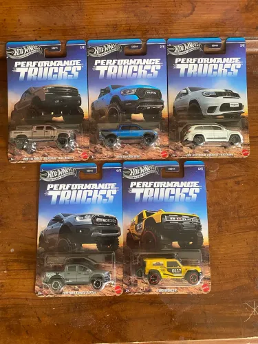 Hot wheels silver series performance truck set completo