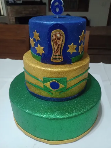 Bolo fake COPA Brasil novo!