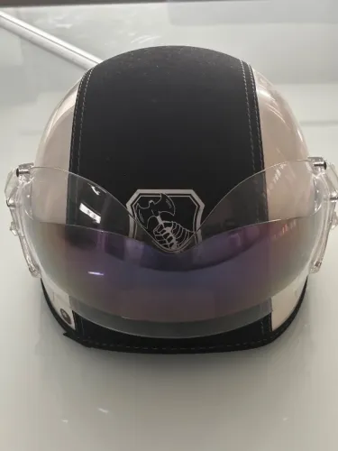 Capacete Kraft coquinho com viseira espelhado