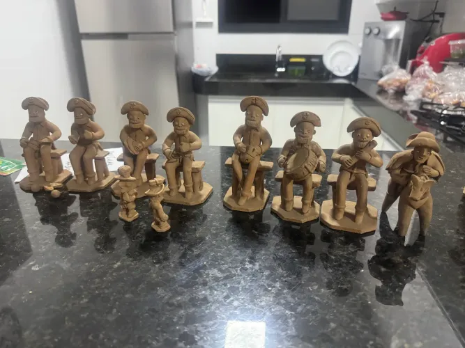 Esculturas Estátuas de barro do Mestre Vitalino e João Vitalino