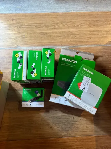 Kit alarme intelbras com câmera dvr e central