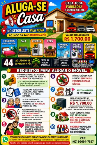 Aluga Casa na Vila Nova ...
