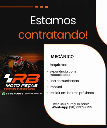 Contratando Mecânico 