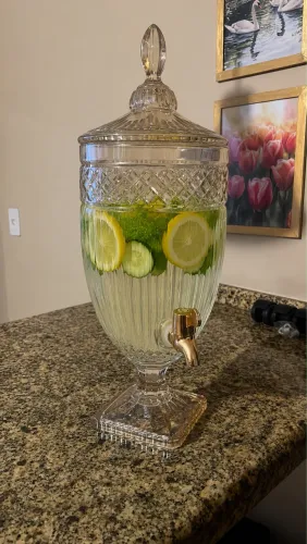 Suqueira de Vidro Wolff com Torneira 4L - Elegância para sua Mesa