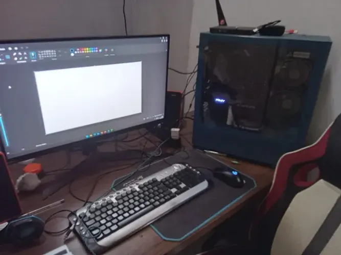 Título do Anúncio: PC Gamer Completo Proc. i5 13ª Gen + RTX 3060 Ti + 32GB DDR5