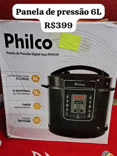 Panela de pressão Philco 6L nova