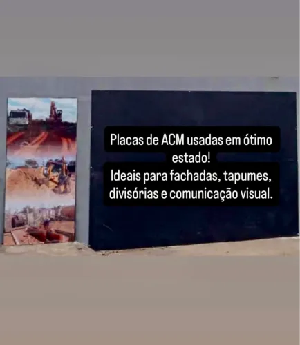 Placas de ACM ideal pra fachada de comércio