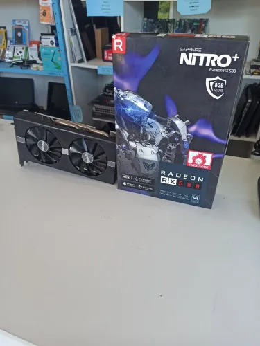 Placa de vídeo Rx580 Saphire nitro +