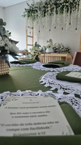 Jogo Americano Luxo em Guipir e Acquablock Impermeável | Mesa Posta e Eventos 