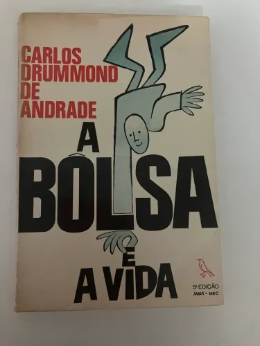 livro raro carlos drummond de andrade a bolsa e a vida - capa ziraldo