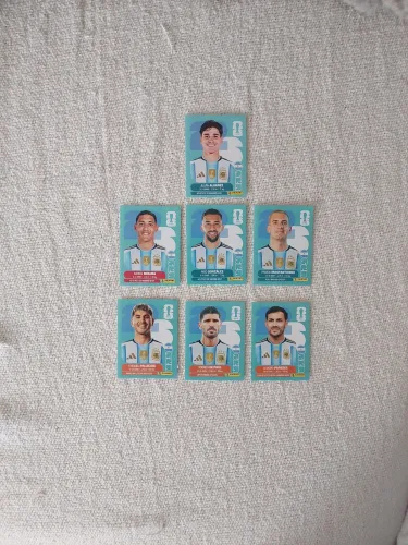 Kit 7 figurinhas Argentina Panini originais - Copa 2026