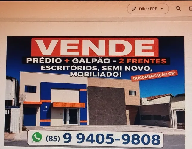 VENDO PREDIO+GALPAO COM TODOS OS MOVEIS, PORTEIRA FECHADA , BAIRRO JOSÉ BONIFACIL