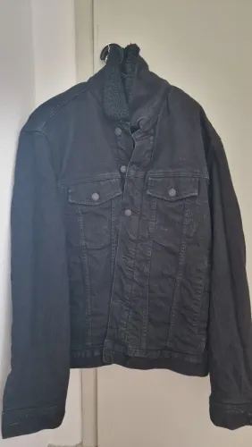 Jaqueta Jeans Preta H&M (Médio)