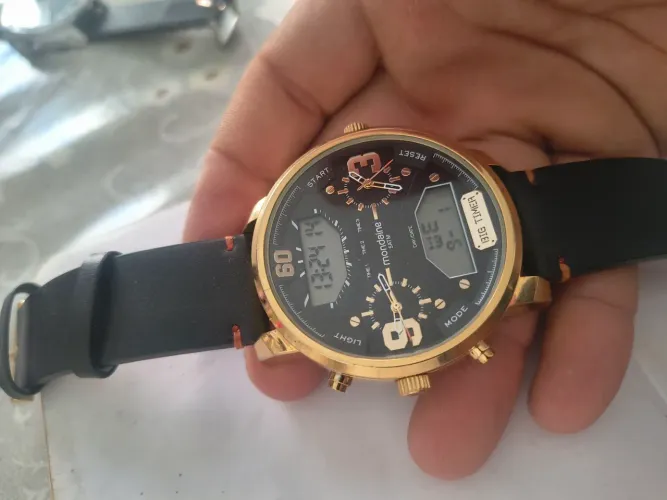 Relógio Masculino Anadigi Big Timer (Referência 32221GPMVDH1),