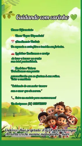 Ofereço serviços de babá cuidadora 