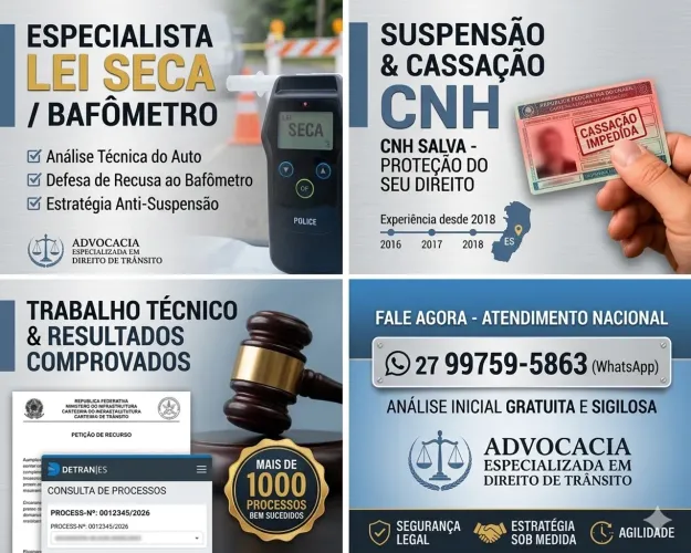 Defesa de CNH: Suspensão, Cassação e Pontuação