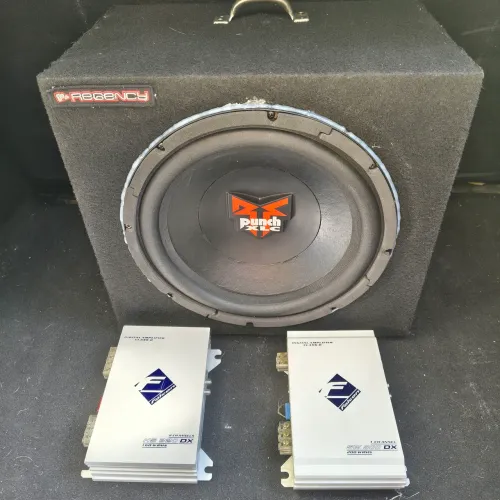 Rockford Fosgate Punch XLC de 12 pol + módulo Falcon. + Cx selada
