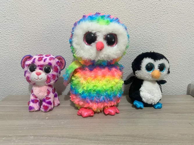 KIT COM 3 PELÚCIAS TY