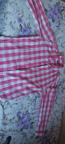 CAMISA XADREZ ROSA SEMINOVA - ESTADO IMPECÁVEL!