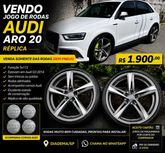 Jogo de Rodas aro 20 usadas sem pneus 5x112