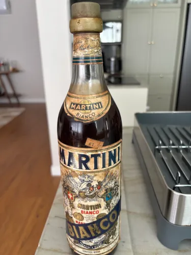 Garrafa Martini Bianco antiga lacrada