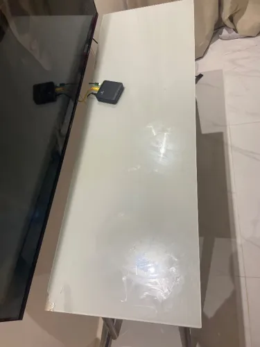 Aparador buffet branco com madeira