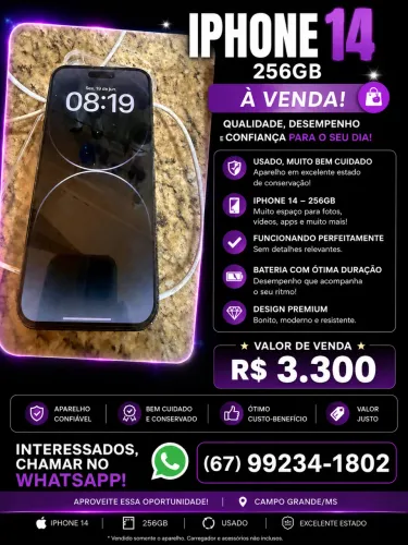 Celular iPhone 14 Pro 256