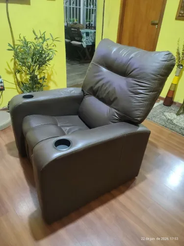 Poltrona Papai Reclinável Marron