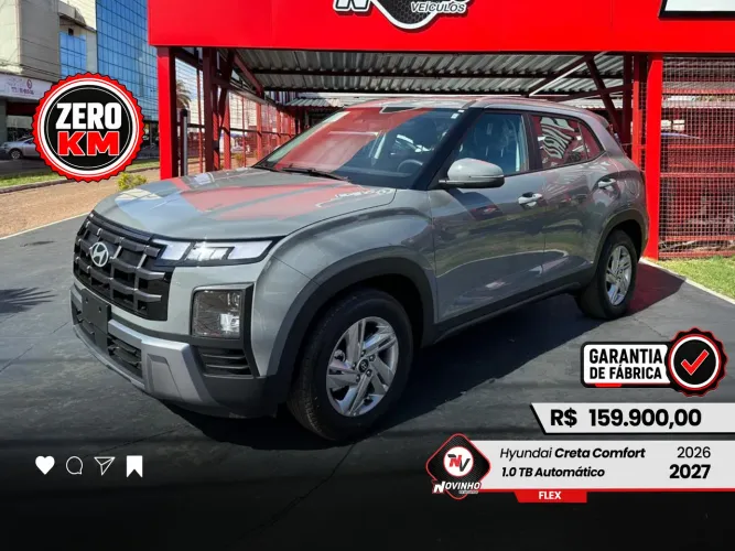 Hyundai Creta Comfort 1.0 TB 12V Flex AUT 2027