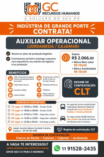 AUXILIAR OPERACIONAL (MASCULINO) 