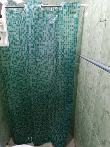 Cortina Box Antimofo + Varão Extensível