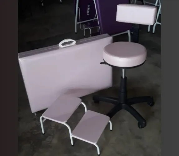 Maca usada mocho e escada