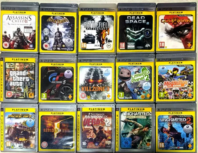Lote de Jogos Edição PLATINUM PS3 - Ac cartão e Olx pay (temos outros jogos)